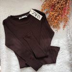 بلوز کبریتی یقه گرد