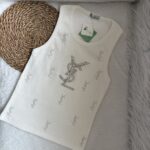 تاپ کبریتی زنانه نگین‌دار YSL - تصویر 5