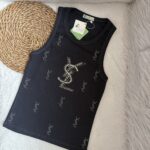 تاپ کبریتی زنانه نگین‌دار YSL - تصویر 8