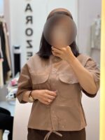 شومیز باکسی ۲ جیب گت‌دار زنانه کد ۲۰۲ - تصویر 5